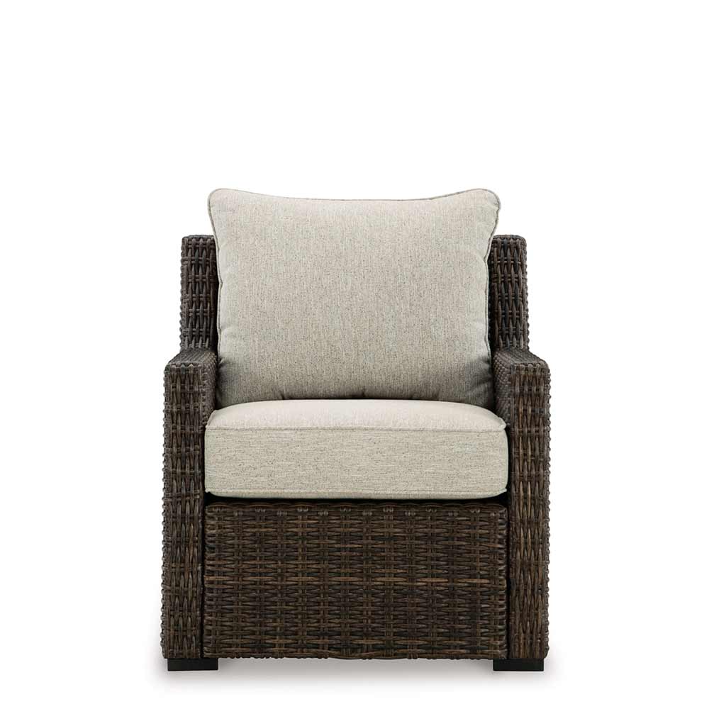 Ashley Furniture - Brook Ranch Outdoor Lounge Chair with Cushion - Image 3