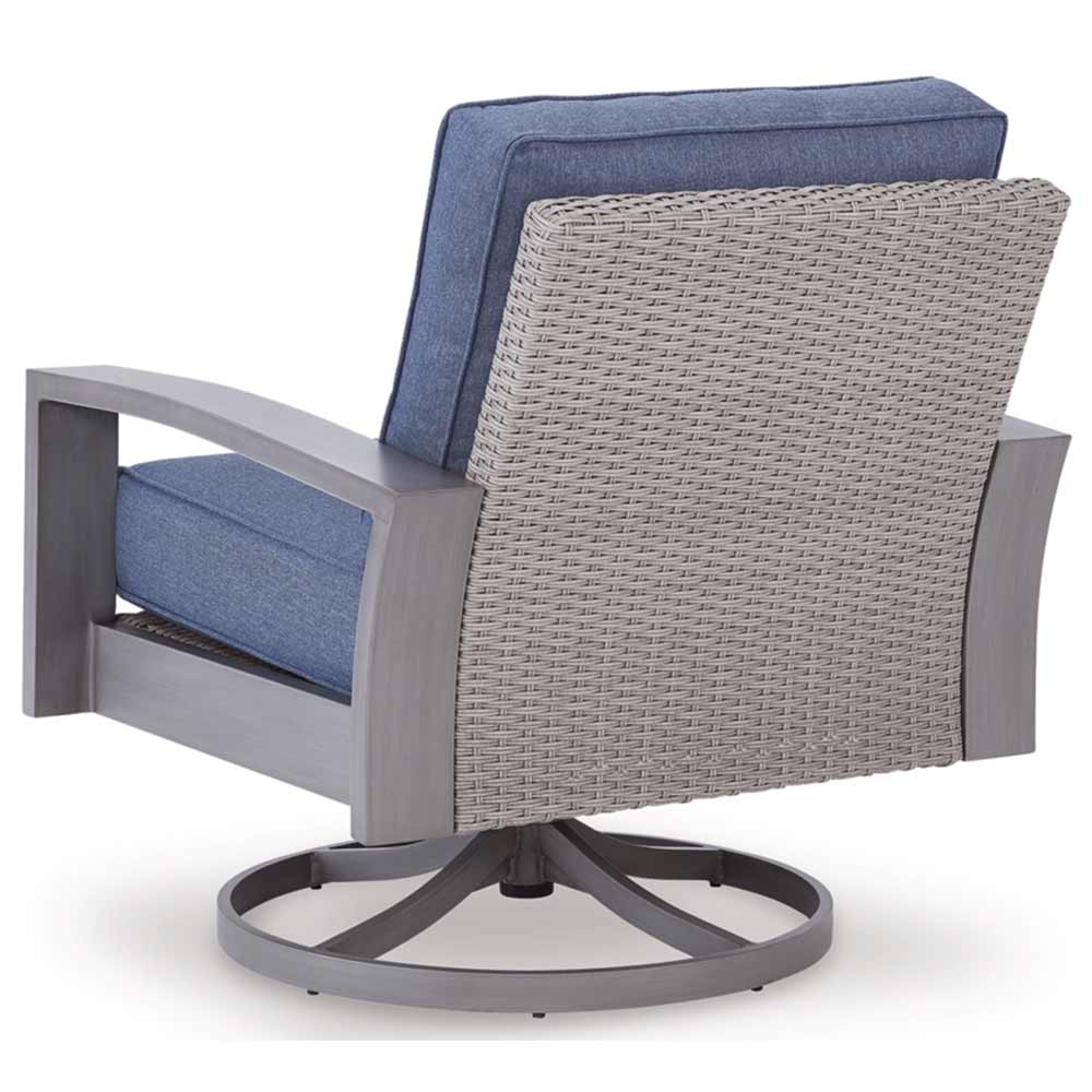 Ashley Furniture - Dillon Beach Outdoor Swivel Lounge Chair with Cushion - Image 4