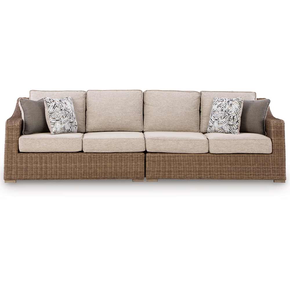 Ashley Furniture - Revare Beach 2-Piece Outdoor Sectional - Image 2