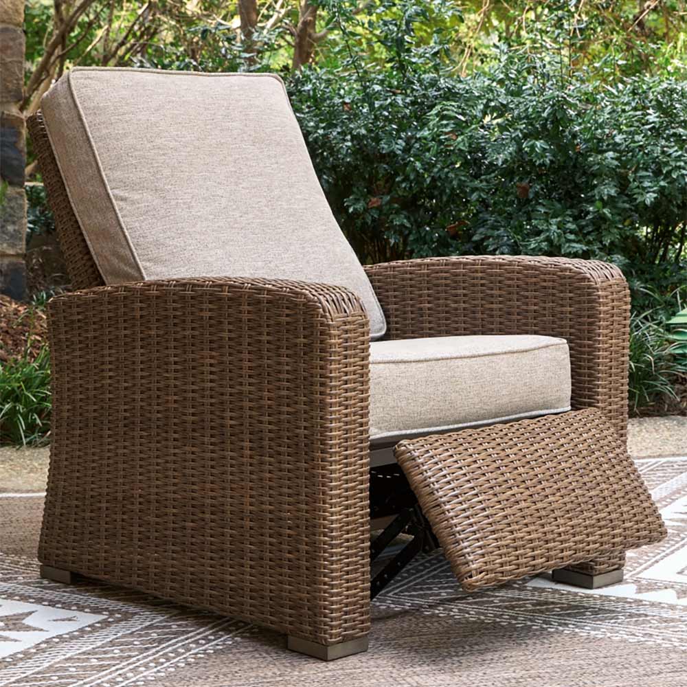 Ashley Furniture - Revare Beach Outdoor Recliner - Image 6
