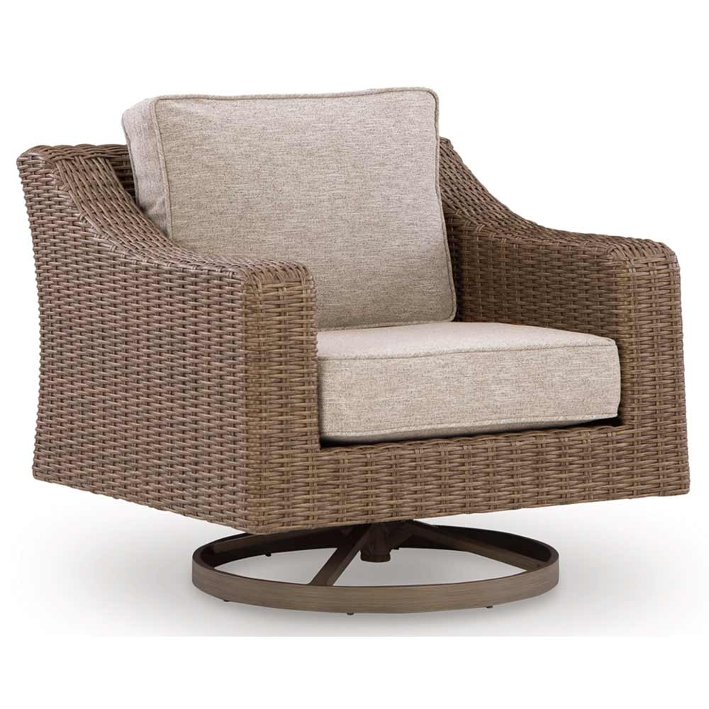 Ashley Furniture - Revare Beach Outdoor Swivel Lounge Chair - Image 2