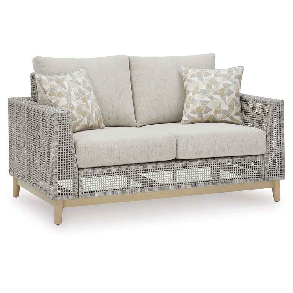 Ashley Furniture - Seton Creek Outdoor Loveseat with Cushion - Image 2