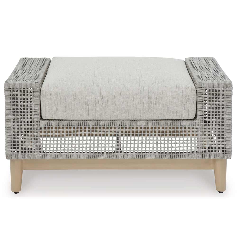 Ashley Furniture - Seton Creek Outdoor Ottoman with Cushion - Image 3