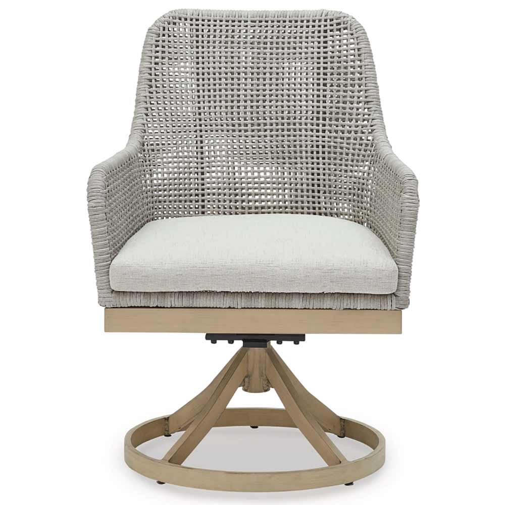 Ashley Furniture - Seton Creek Outdoor Swivel Dining Chair (Set of 2) - Image 4