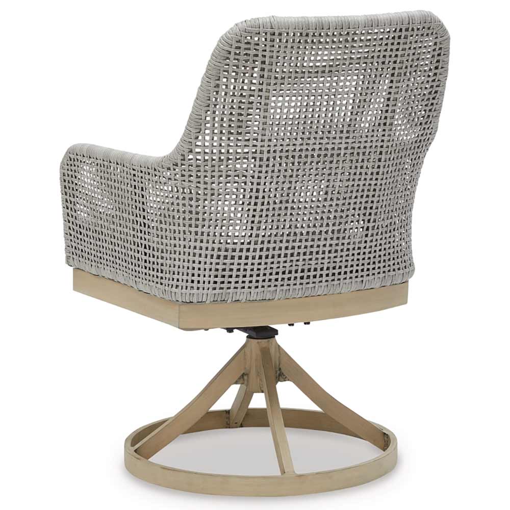 Ashley Furniture - Seton Creek Outdoor Swivel Dining Chair (Set of 2) - Image 6