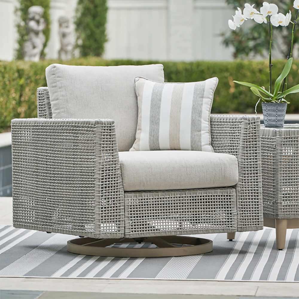 Ashley Furniture - Seton Creek Outdoor Swivel Lounge Chair
