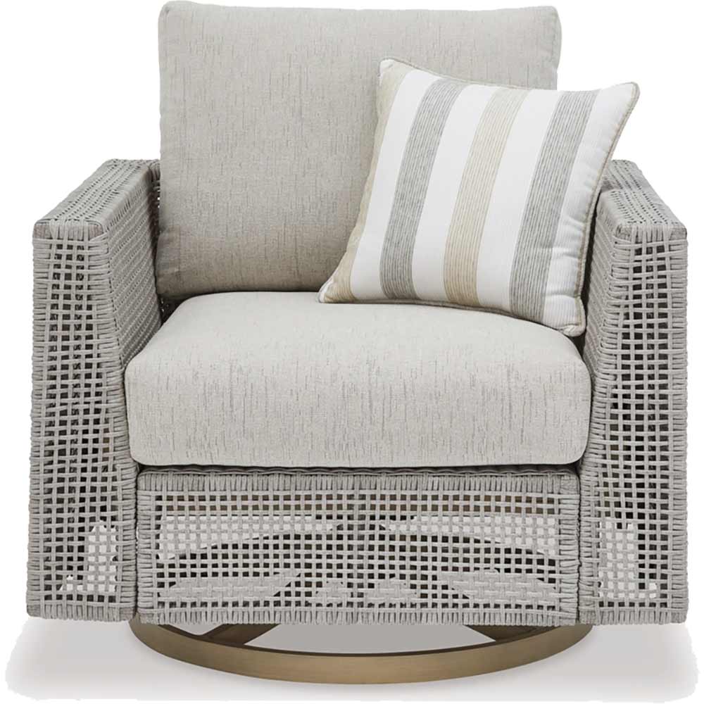 Ashley Furniture - Seton Creek Outdoor Swivel Lounge Chair - Image 3