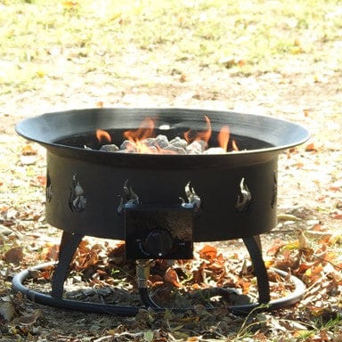 AZ Patio Heaters - 19" Round Portable Camp Fire Pit in Black - AFP-CMP-RND - Image 5