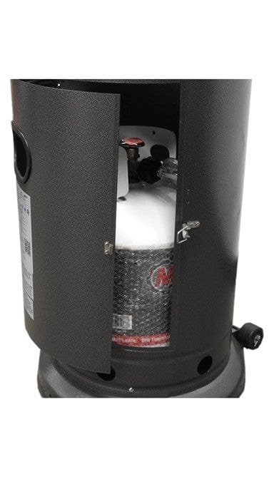 AZ Patio Heaters - 87" Tall Outdoor Patio Heater with Table- Hammered Silver - HLDS01-CBT - Image 3