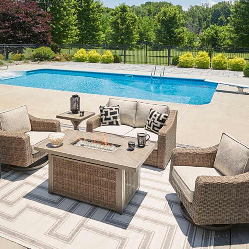 Ashley Furniture - Beachcroft Outdoor Loveseat - Image 2