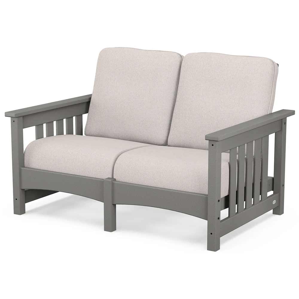 POLYWOOD® - Club Mission Loveseat - PWCMC47GY