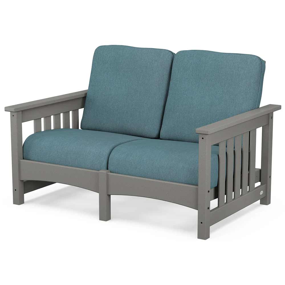 POLYWOOD® - Club Mission Loveseat - PWCMC47GY - Image 10