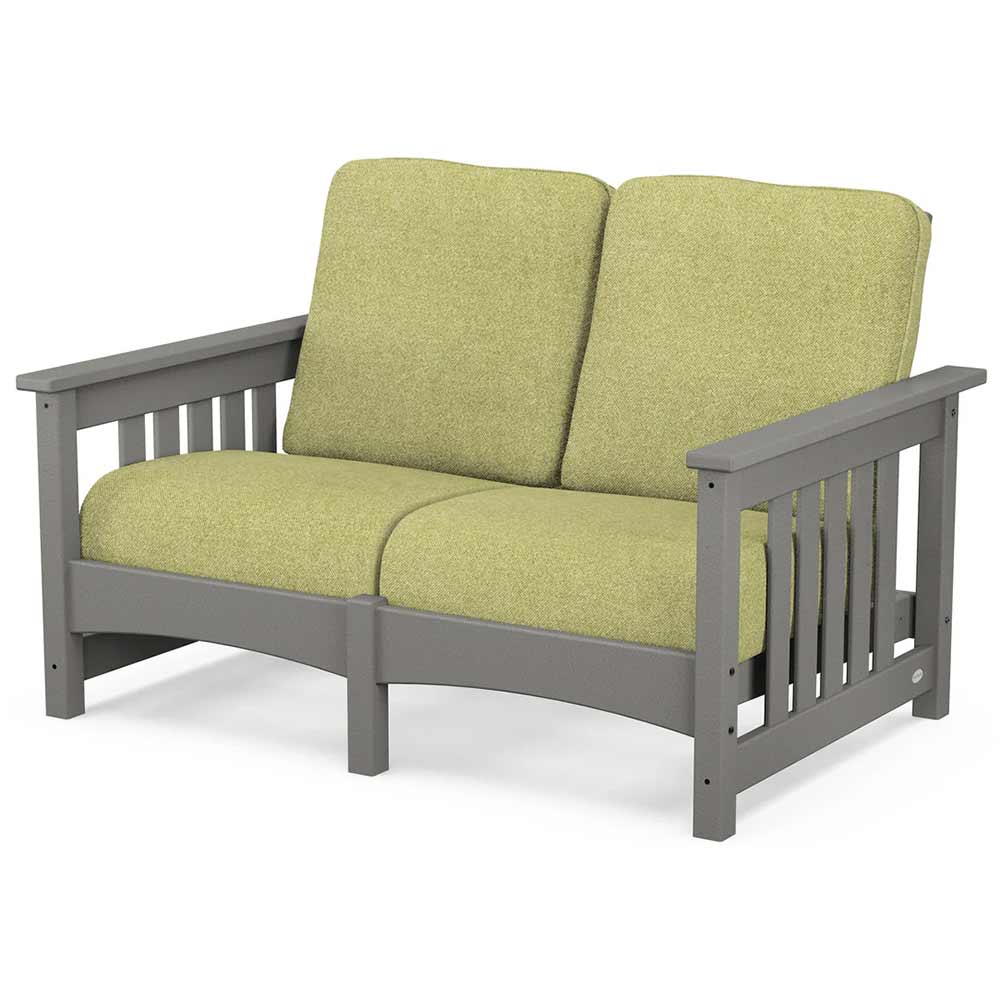 POLYWOOD® - Club Mission Loveseat - PWCMC47GY - Image 11