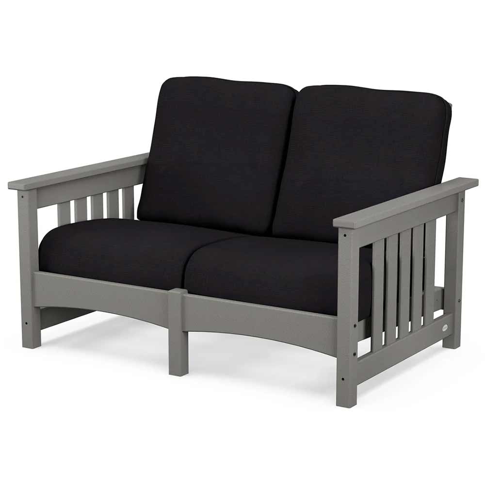 POLYWOOD® - Club Mission Loveseat - PWCMC47GY - Image 13