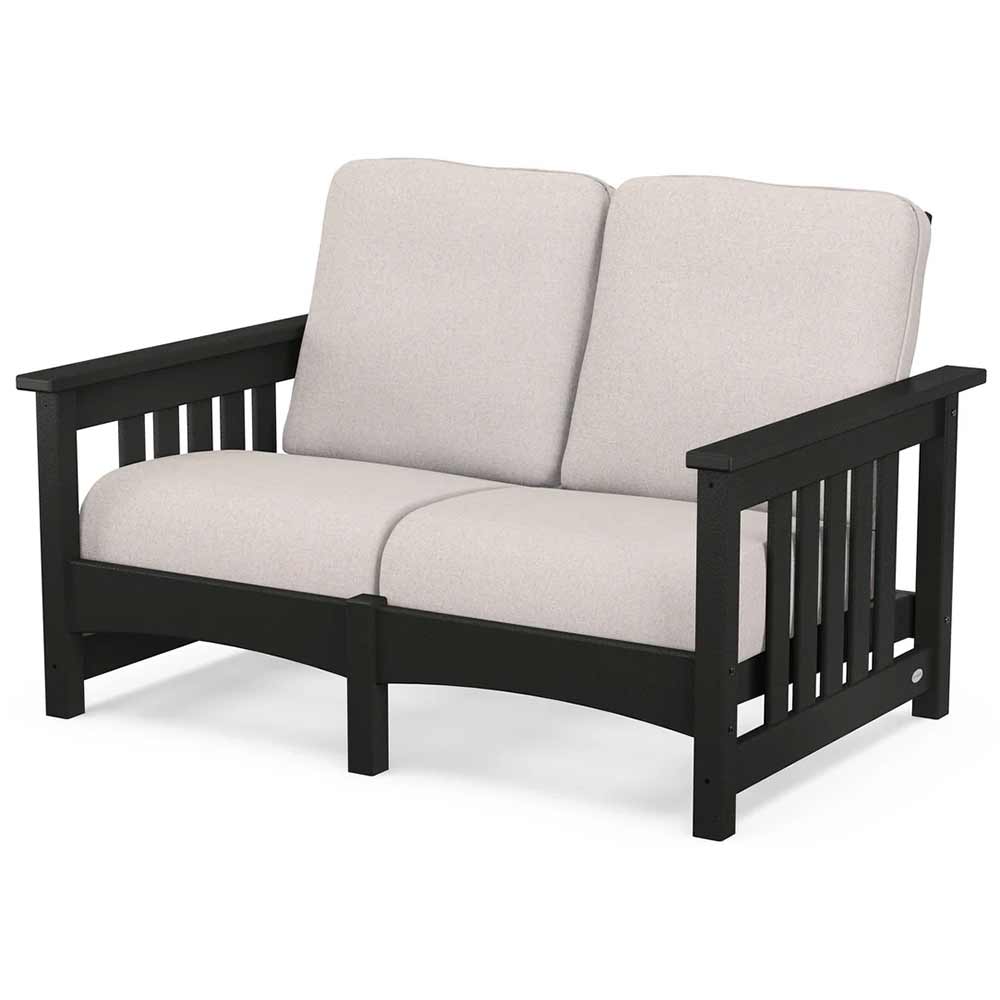 POLYWOOD® - Club Mission Loveseat - PWCMC47GY - Image 15