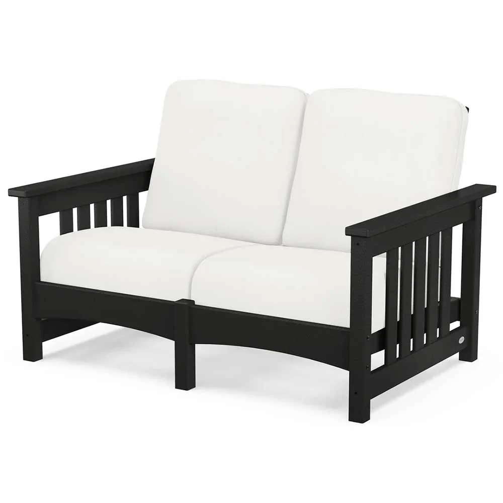 POLYWOOD® - Club Mission Loveseat - PWCMC47GY - Image 18
