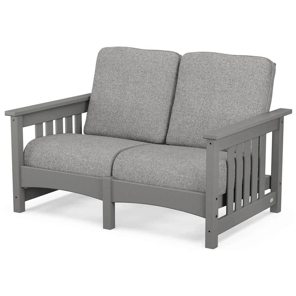 POLYWOOD® - Club Mission Loveseat - PWCMC47GY - Image 2