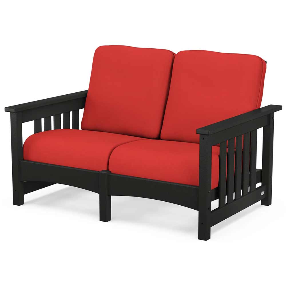 POLYWOOD® - Club Mission Loveseat - PWCMC47GY - Image 22