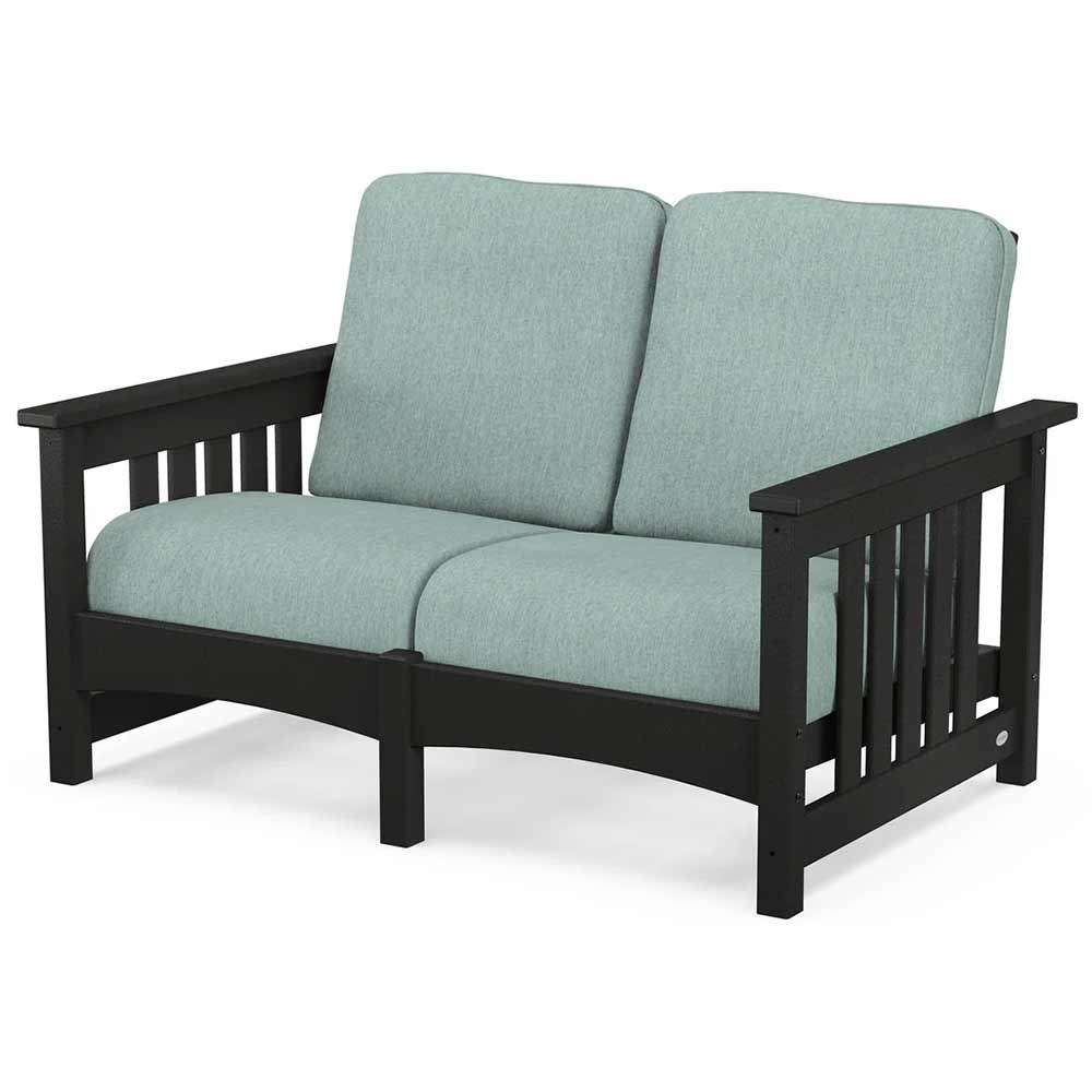 POLYWOOD® - Club Mission Loveseat - PWCMC47GY - Image 23