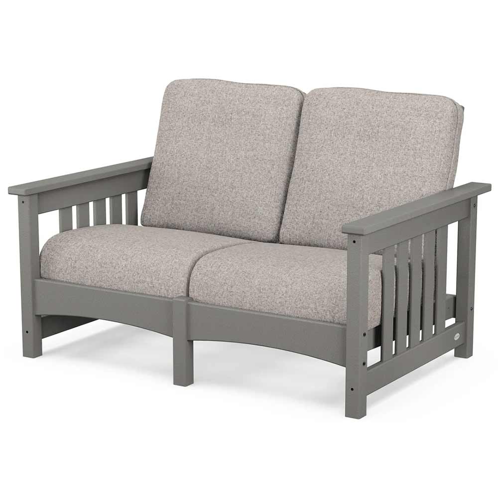 POLYWOOD® - Club Mission Loveseat - PWCMC47GY - Image 3