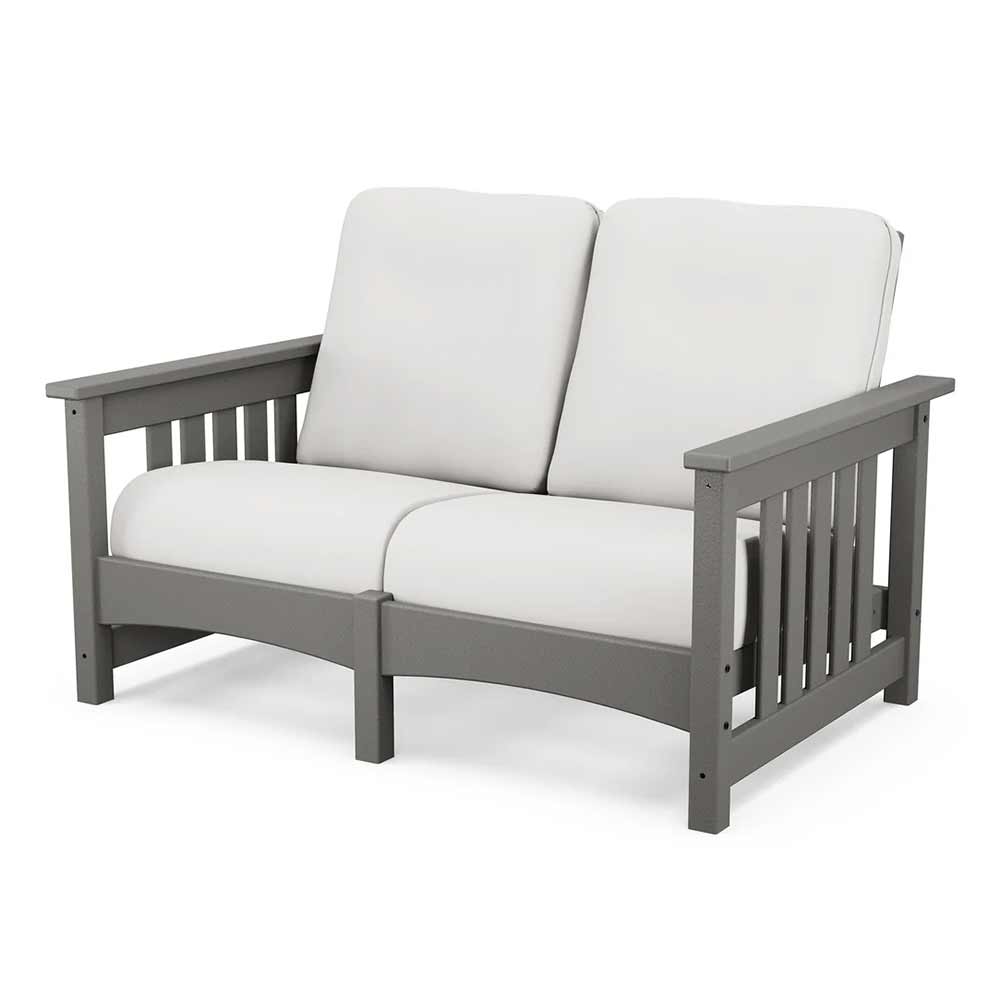 POLYWOOD® - Club Mission Loveseat - PWCMC47GY - Image 4