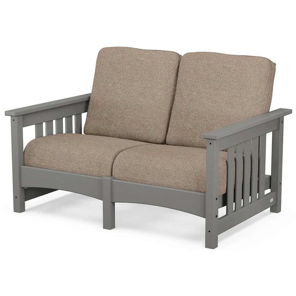 POLYWOOD® - Club Mission Loveseat - PWCMC47GY - Image 5