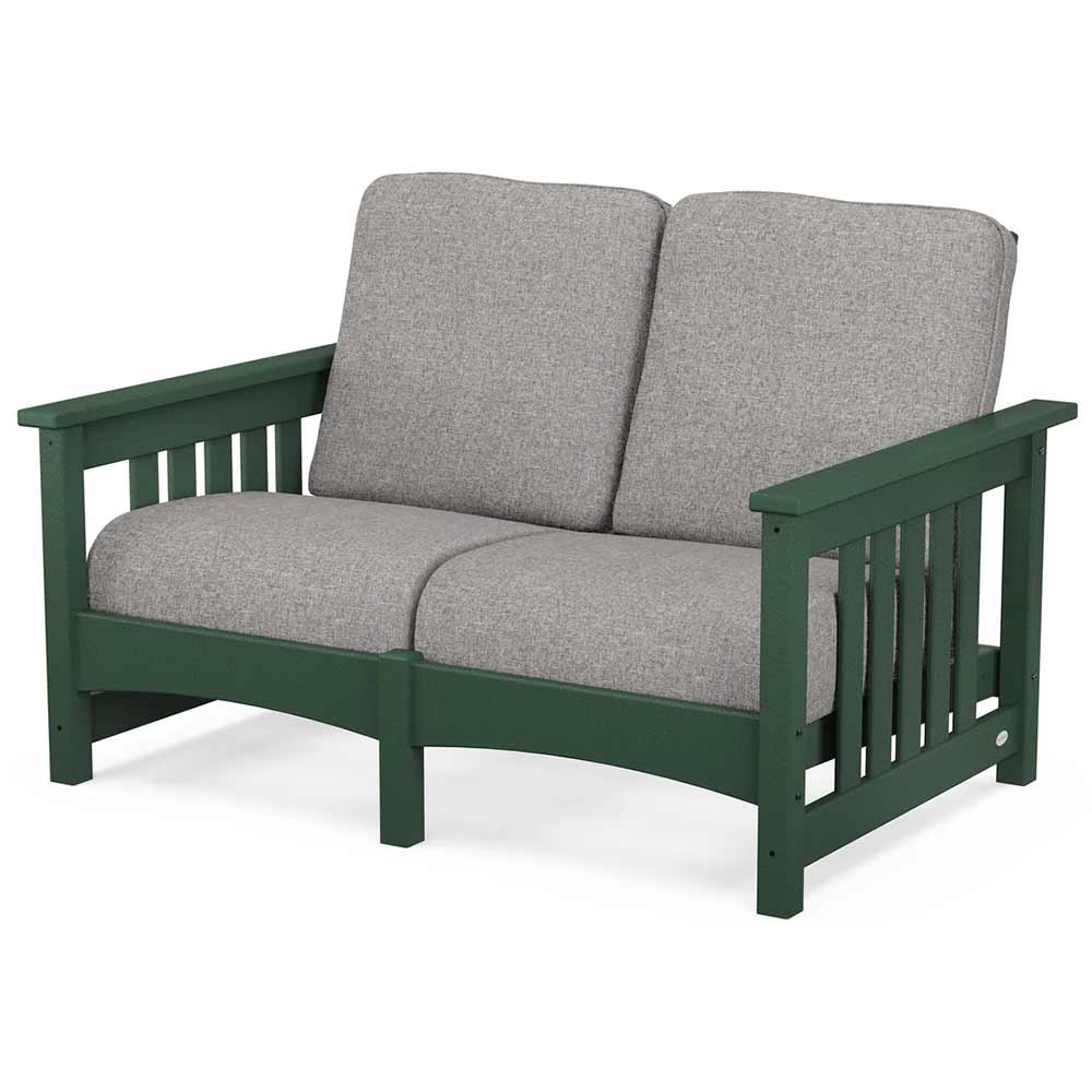 POLYWOOD® - Club Mission Loveseat - PWCMC47GY - Image 58