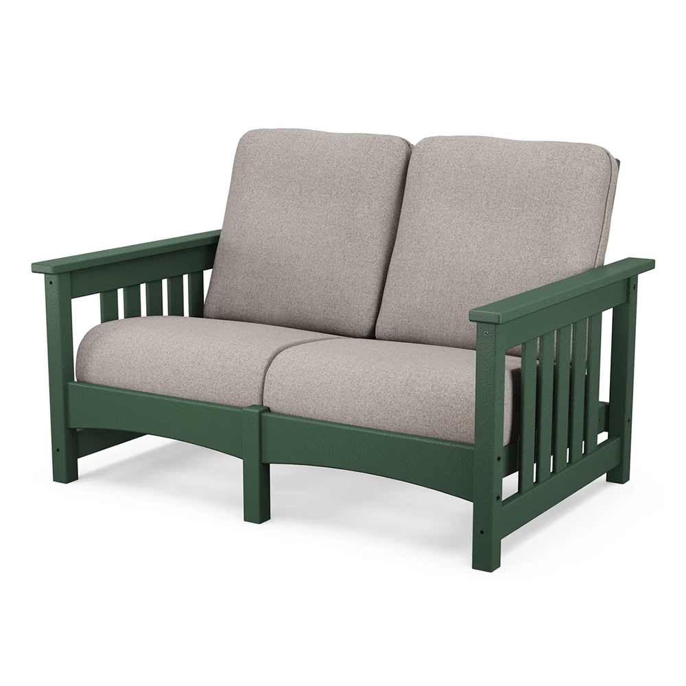 POLYWOOD® - Club Mission Loveseat - PWCMC47GY - Image 59
