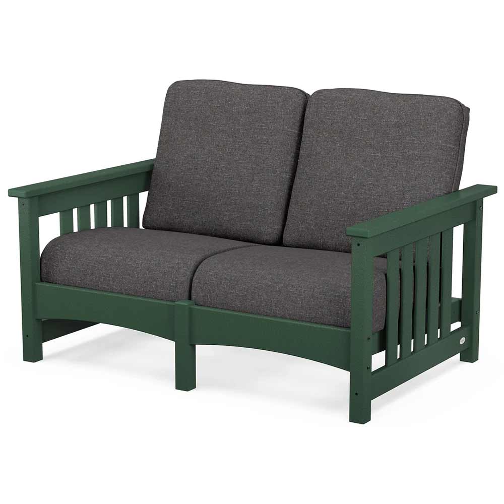 POLYWOOD® - Club Mission Loveseat - PWCMC47GY - Image 62