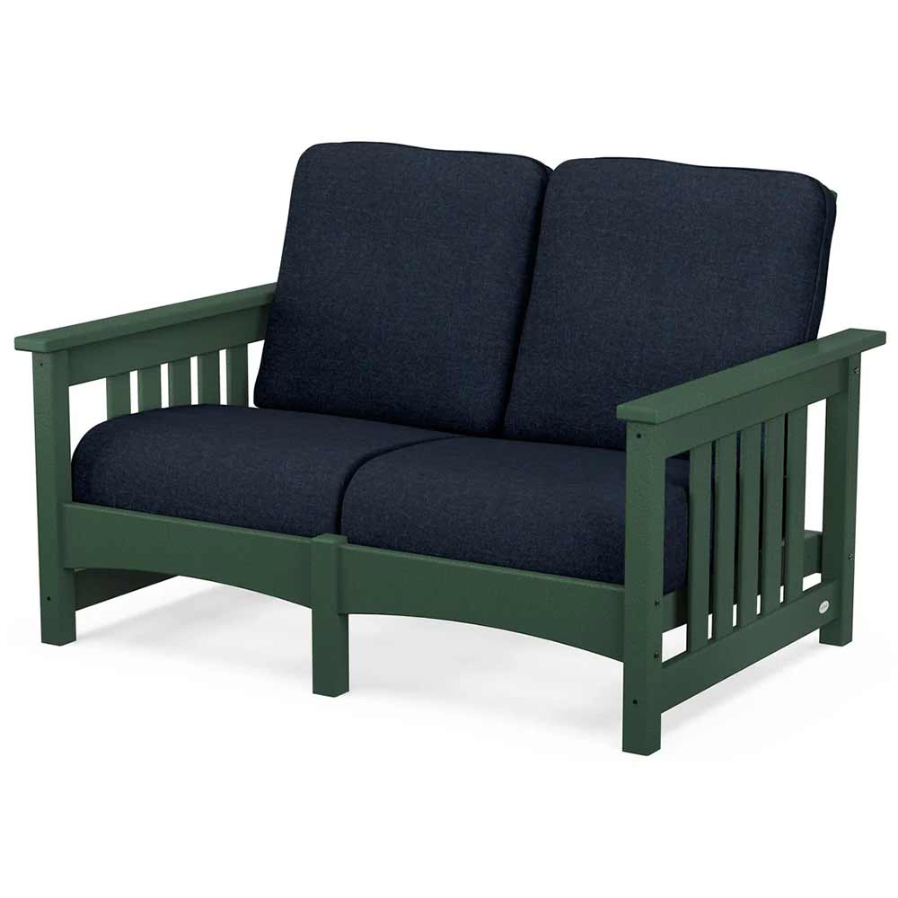 POLYWOOD® - Club Mission Loveseat - PWCMC47GY - Image 63