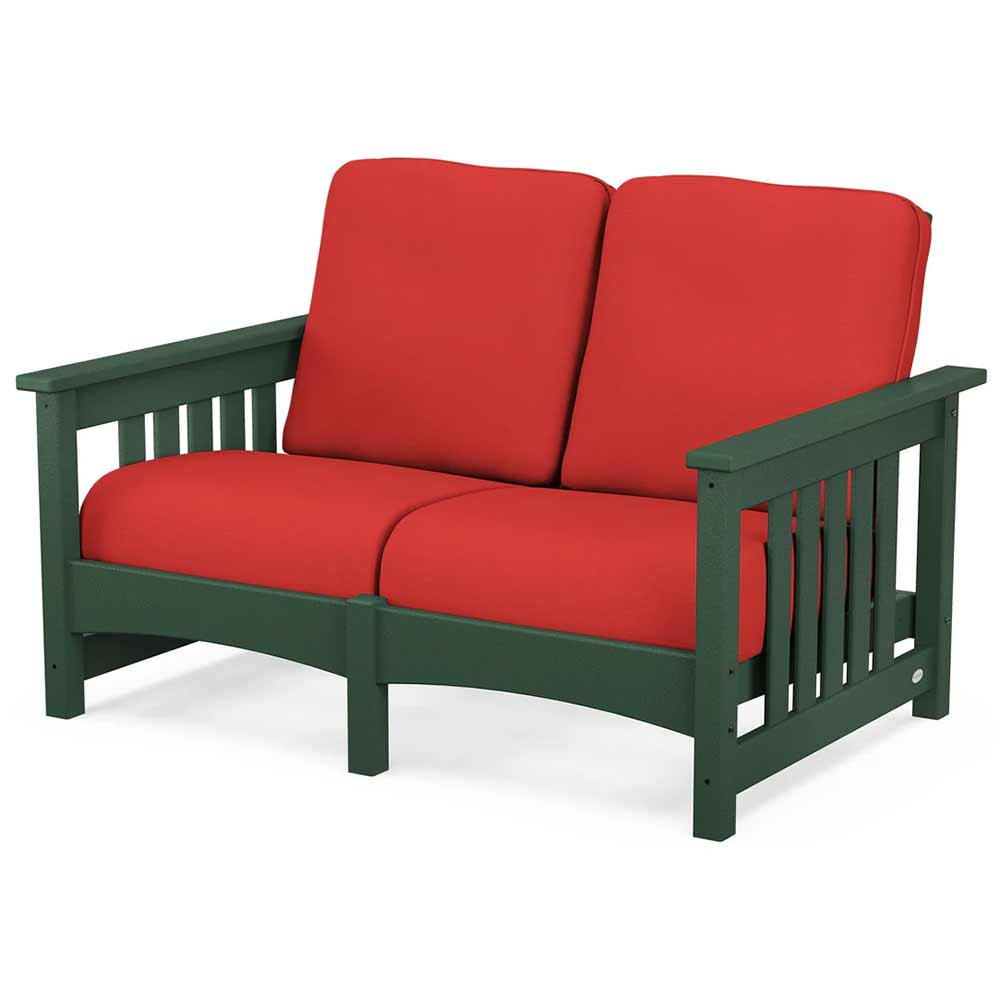 POLYWOOD® - Club Mission Loveseat - PWCMC47GY - Image 64