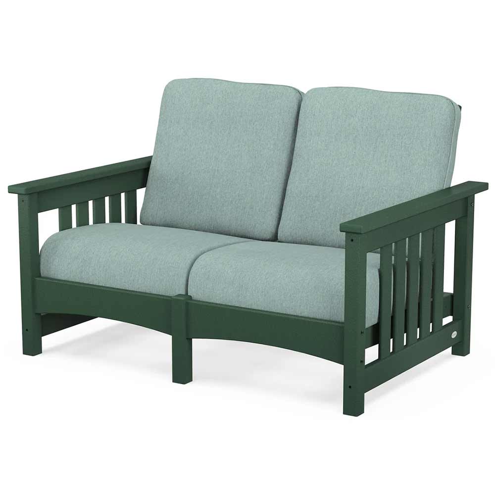 POLYWOOD® - Club Mission Loveseat - PWCMC47GY - Image 65