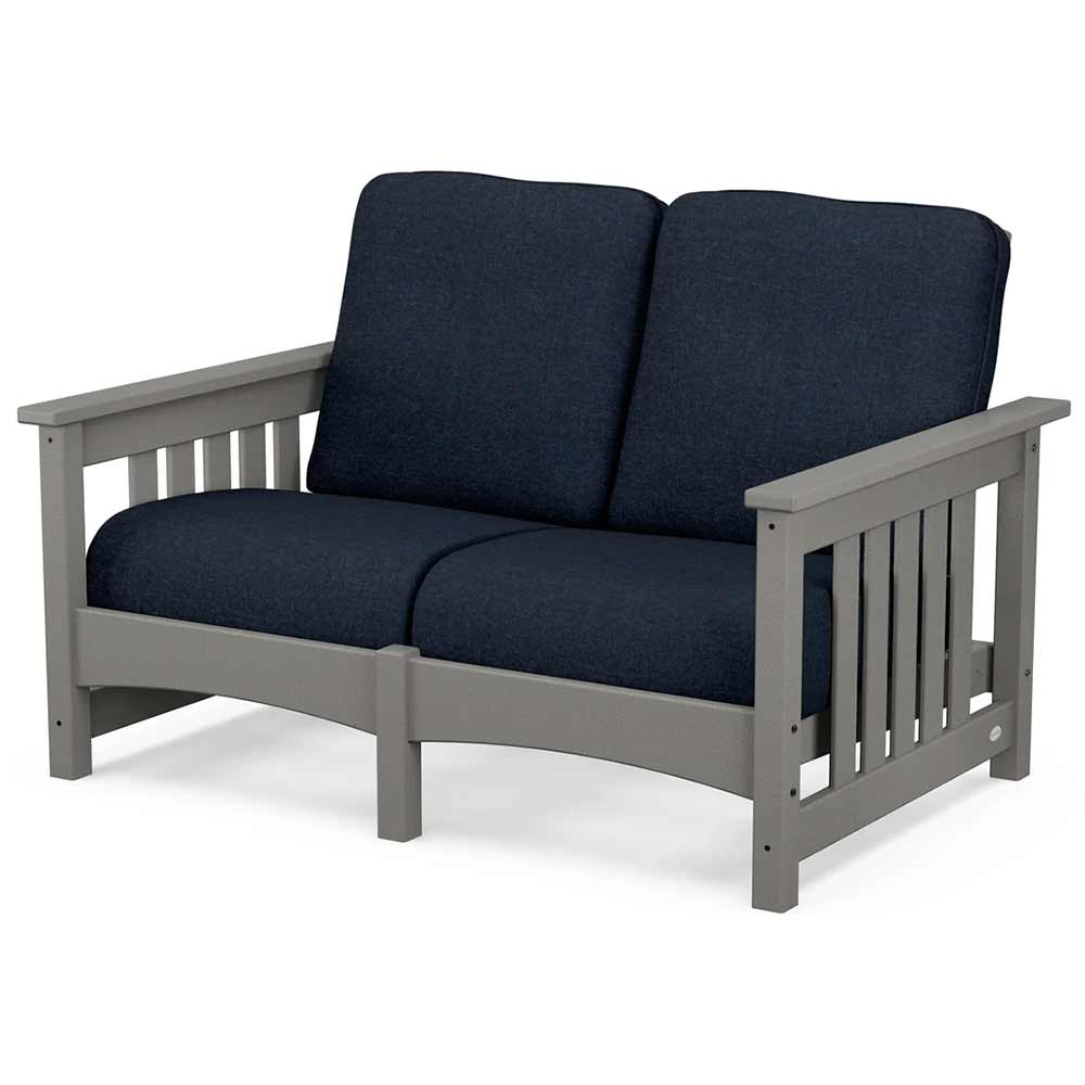 POLYWOOD® - Club Mission Loveseat - PWCMC47GY - Image 7