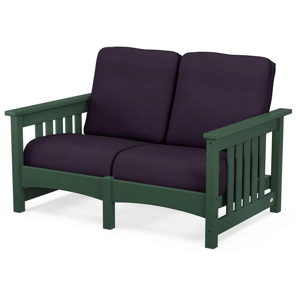 POLYWOOD® - Club Mission Loveseat - PWCMC47GY - Image 70