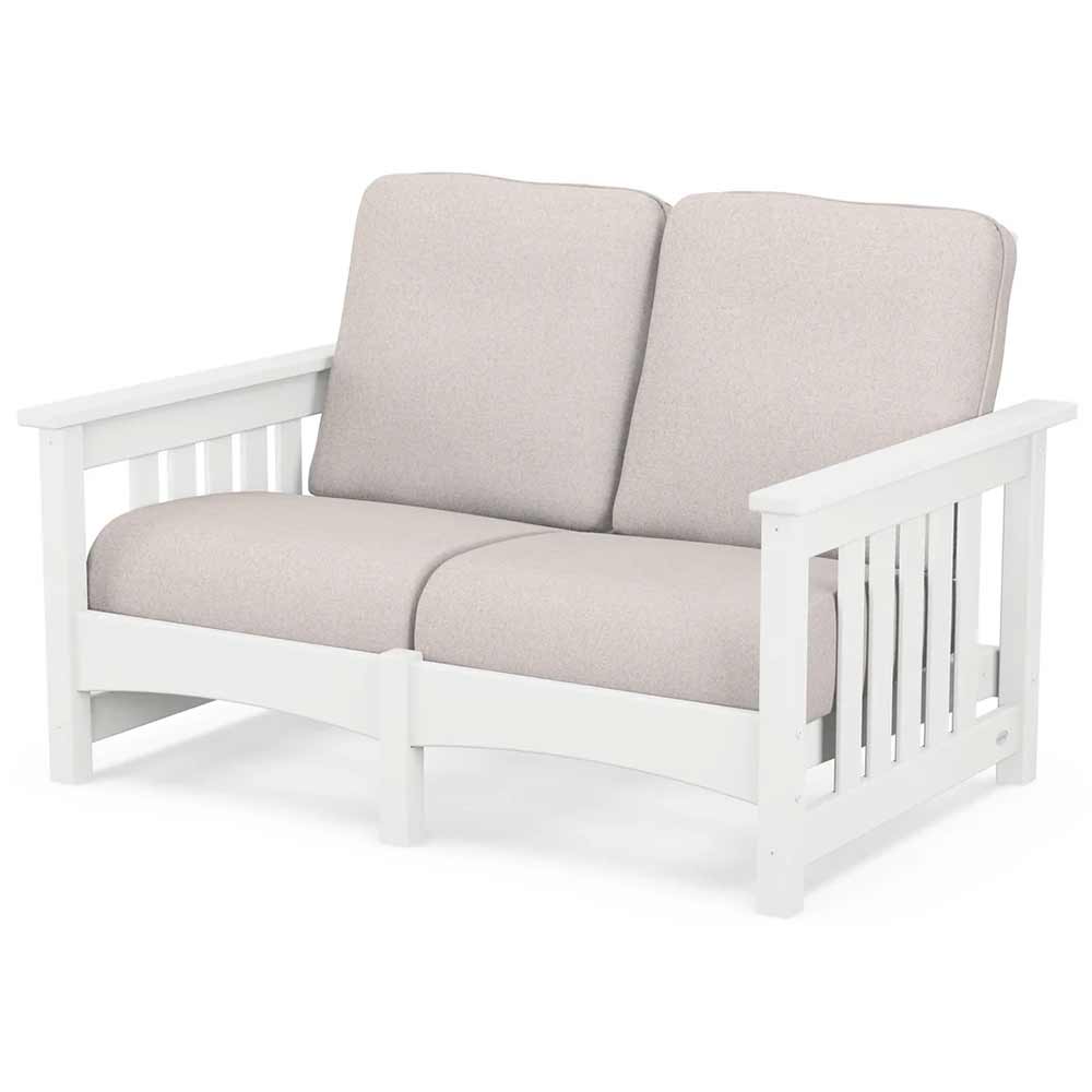 POLYWOOD® - Club Mission Loveseat - PWCMC47GY - Image 71