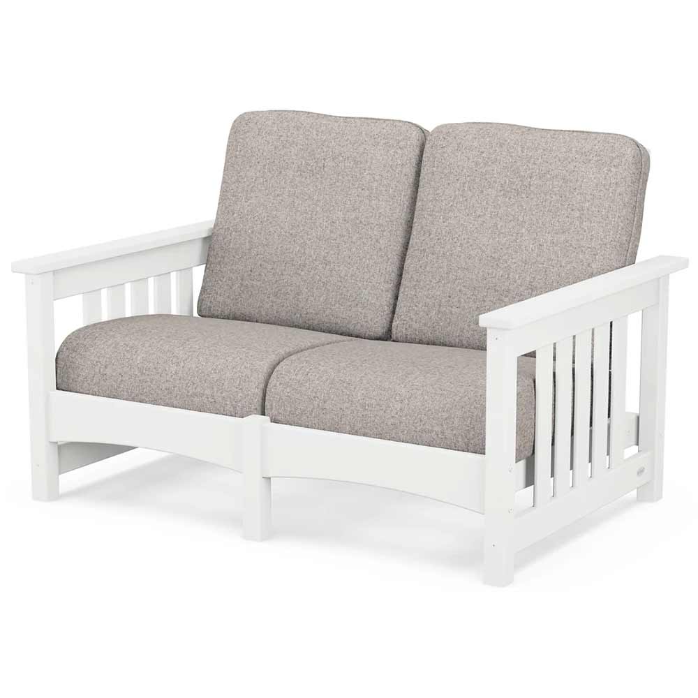 POLYWOOD® - Club Mission Loveseat - PWCMC47GY - Image 73