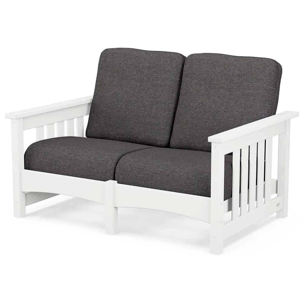 POLYWOOD® - Club Mission Loveseat - PWCMC47GY - Image 76
