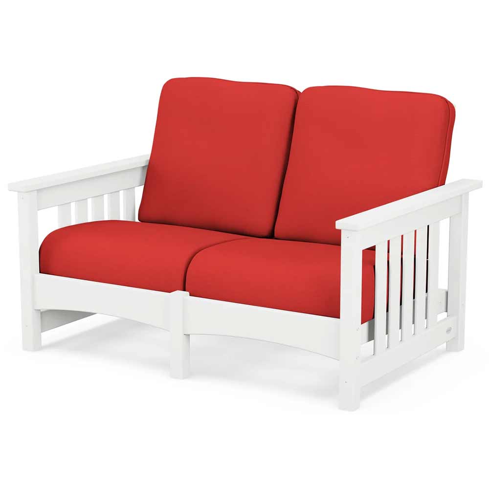 POLYWOOD® - Club Mission Loveseat - PWCMC47GY - Image 78
