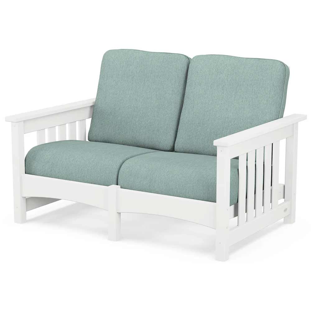 POLYWOOD® - Club Mission Loveseat - PWCMC47GY - Image 79