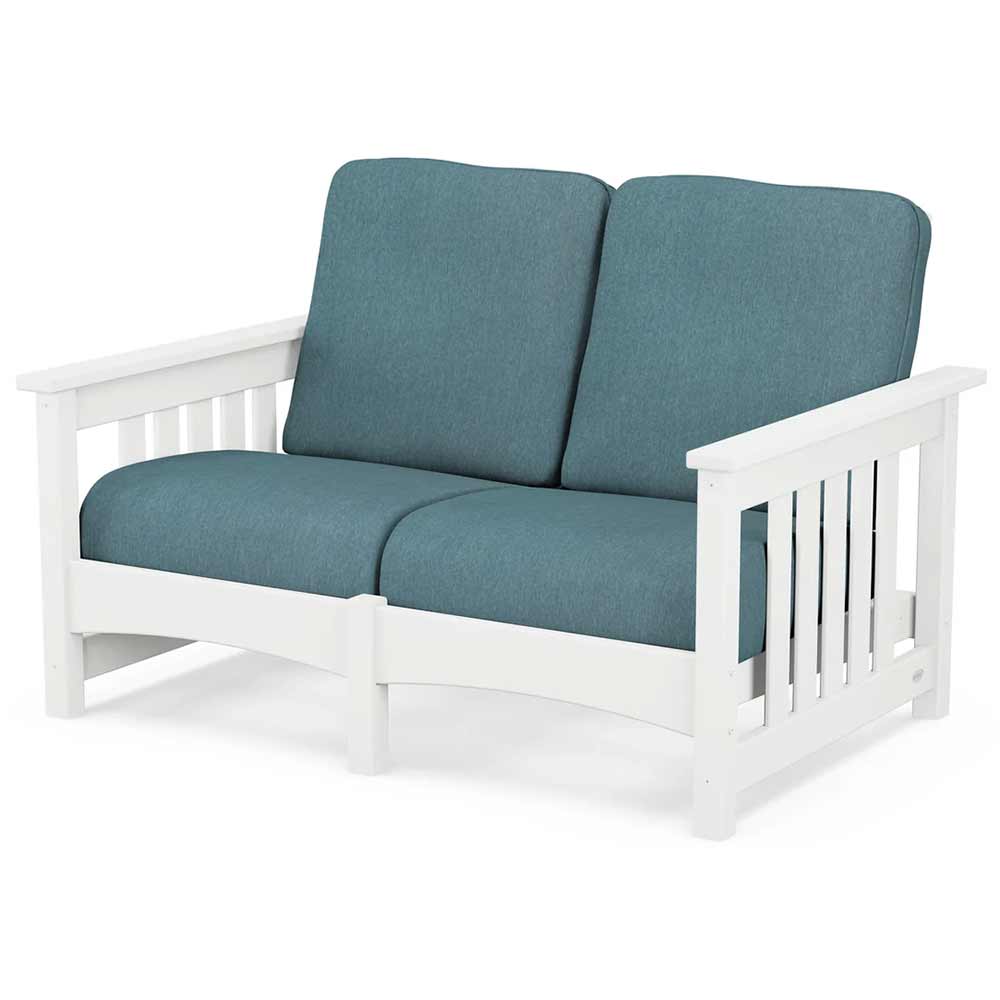 POLYWOOD® - Club Mission Loveseat - PWCMC47GY - Image 80