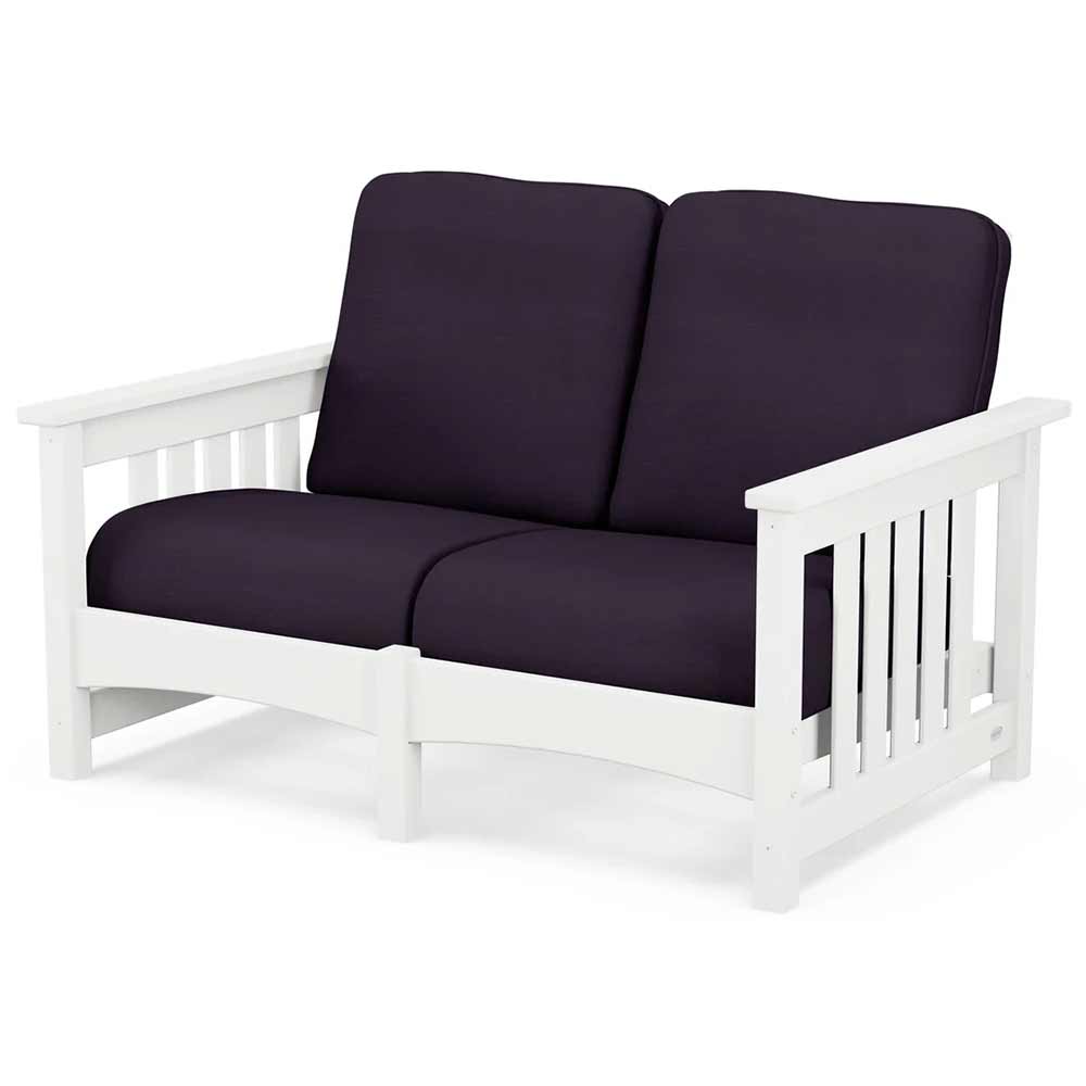POLYWOOD® - Club Mission Loveseat - PWCMC47GY - Image 84