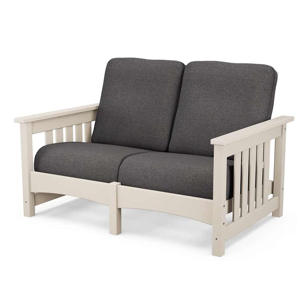 POLYWOOD® - Club Mission Loveseat - PWCMC47GY - Image 90