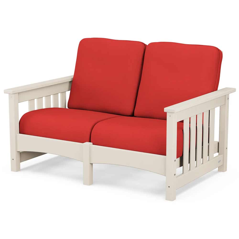 POLYWOOD® - Club Mission Loveseat - PWCMC47GY - Image 92