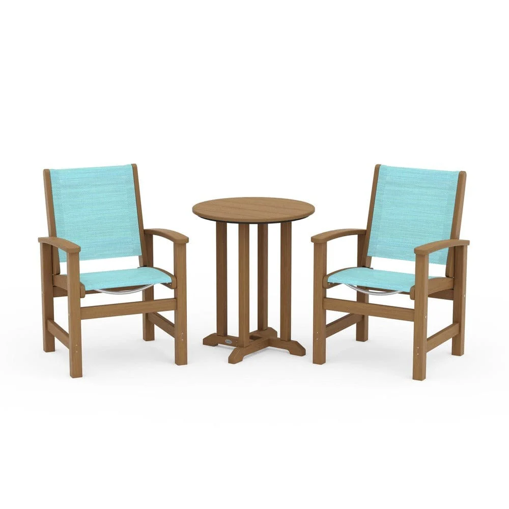 POLYWOOD® - Coastal 3-Piece Round Bistro Dining Set - PWS1294 - Image 103