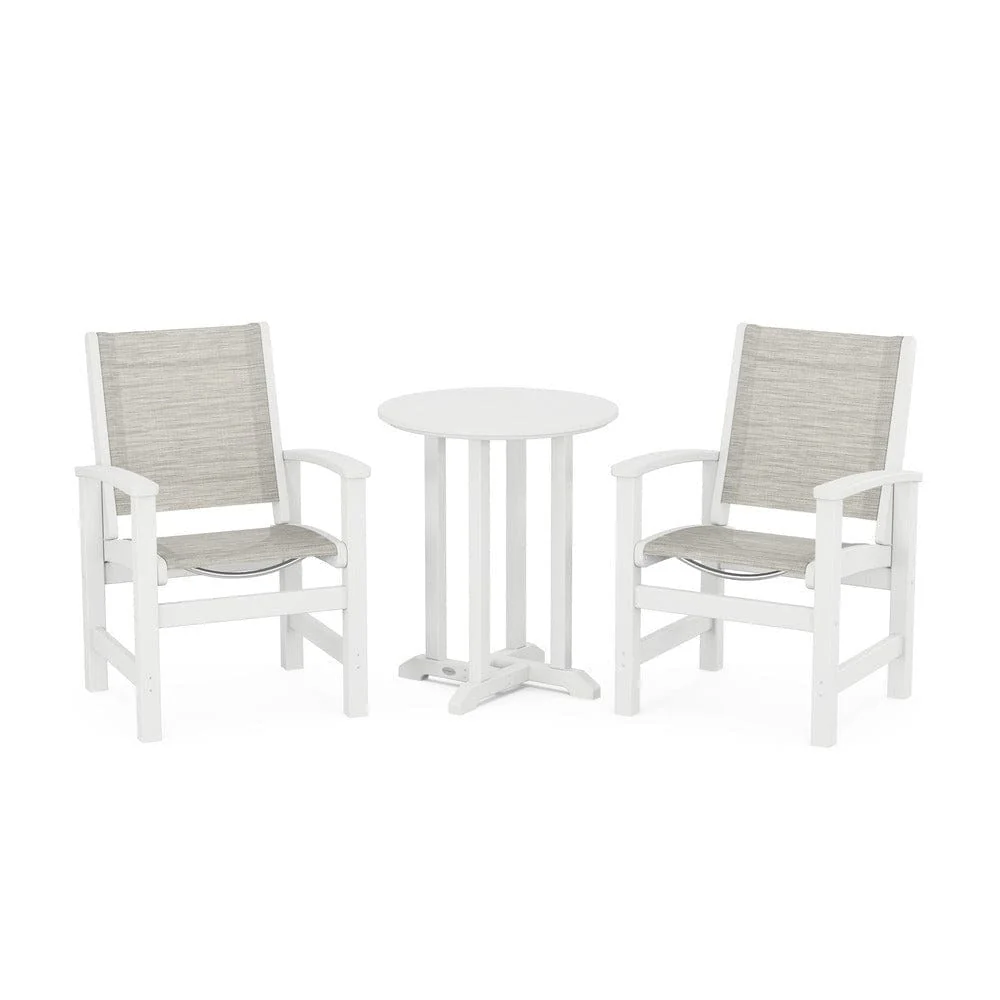 POLYWOOD® - Coastal 3-Piece Round Bistro Dining Set - PWS1294 - Image 12