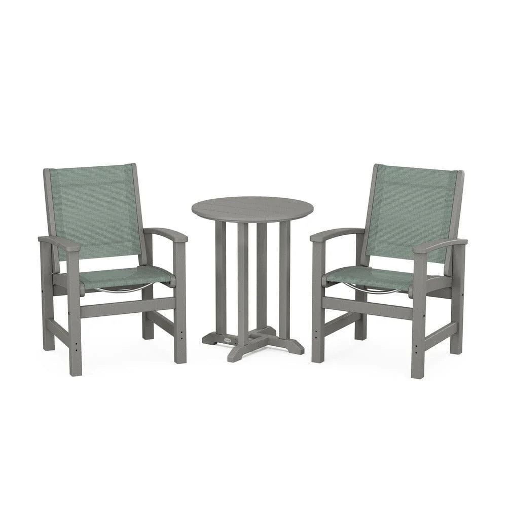 POLYWOOD® - Coastal 3-Piece Round Bistro Dining Set - PWS1294 - Image 33