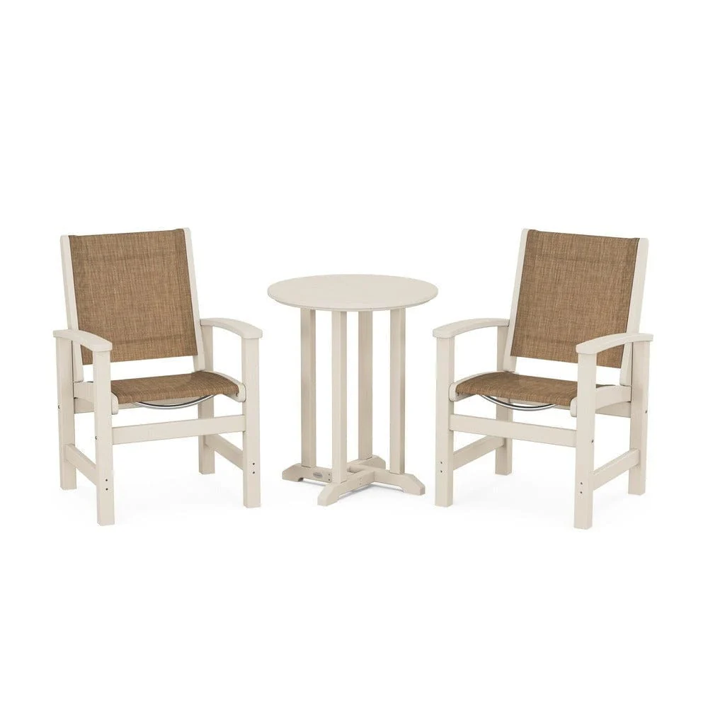 POLYWOOD® - Coastal 3-Piece Round Bistro Dining Set - PWS1294 - Image 36