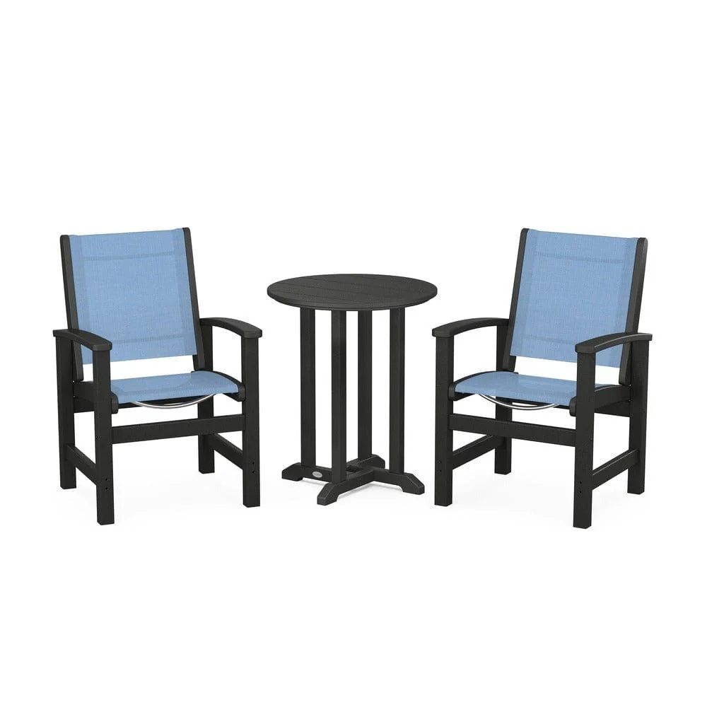POLYWOOD® - Coastal 3-Piece Round Bistro Dining Set - PWS1294 - Image 40