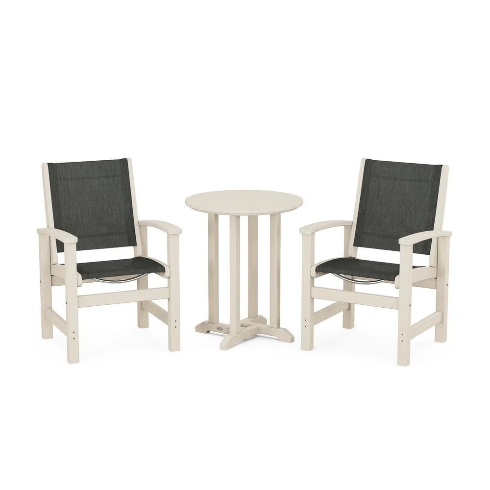 POLYWOOD® - Coastal 3-Piece Round Bistro Dining Set - PWS1294 - Image 42