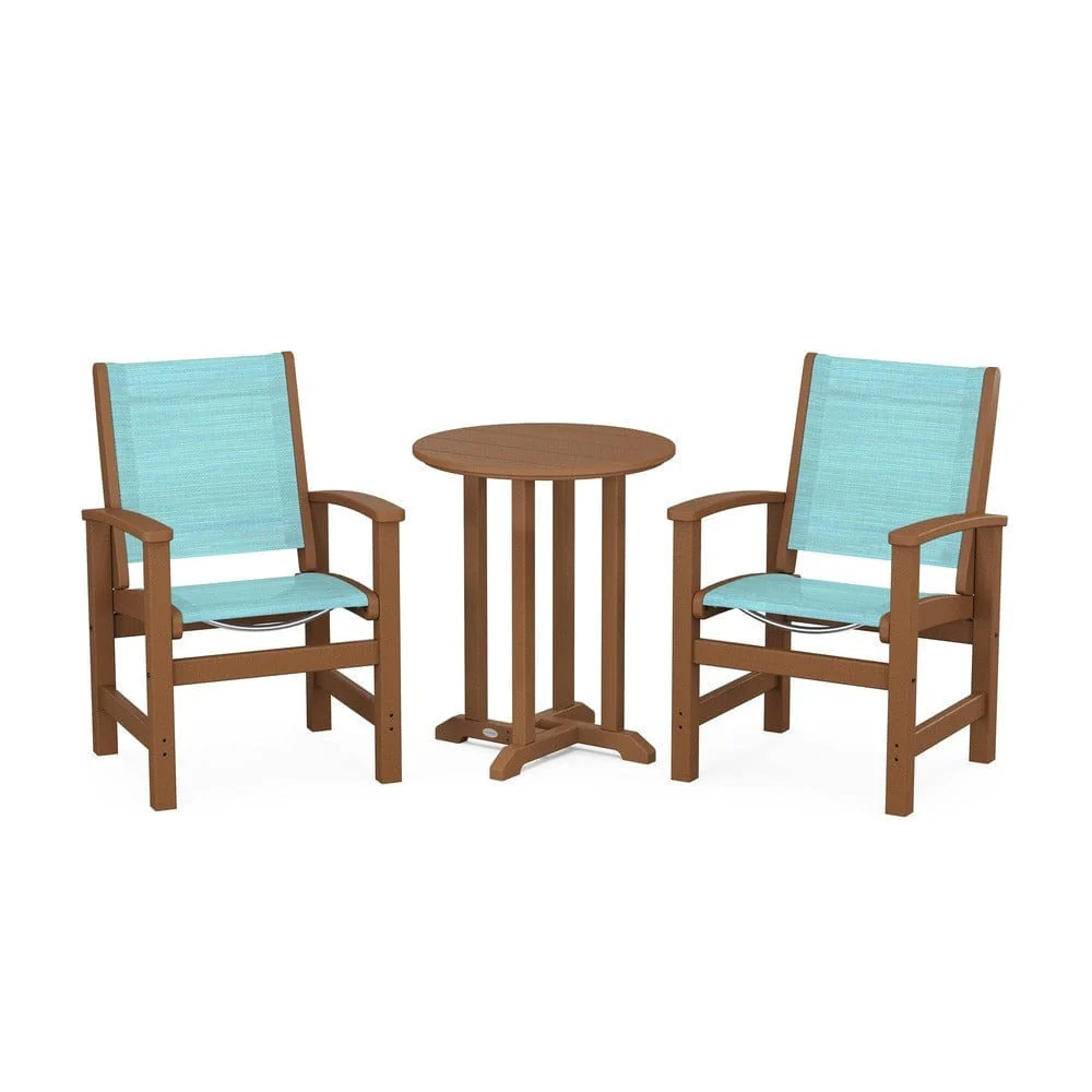 POLYWOOD® - Coastal 3-Piece Round Bistro Dining Set - PWS1294 - Image 55
